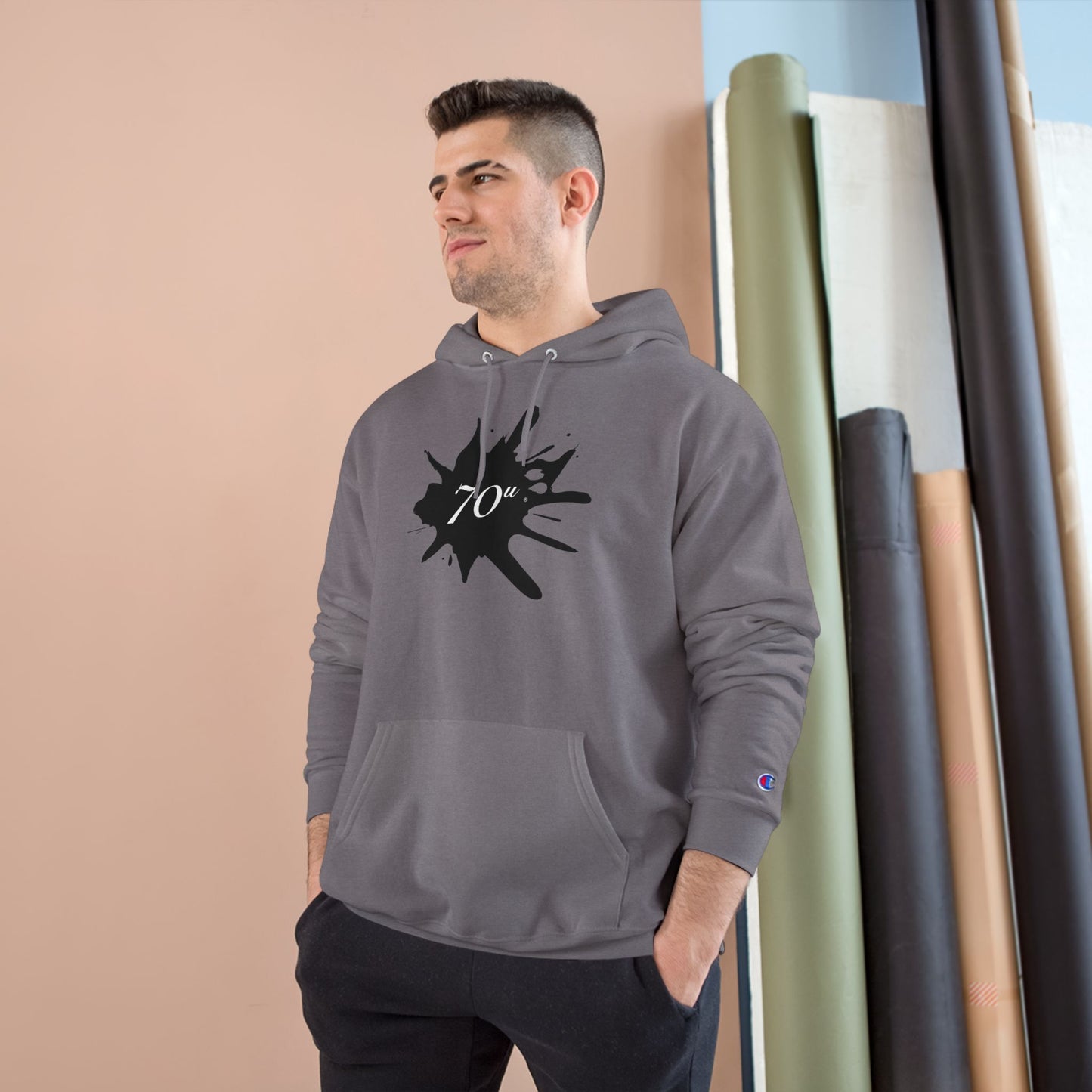 Hash Culture Champion Hoodie — Dark Heather Solventless Rosin Hoodie