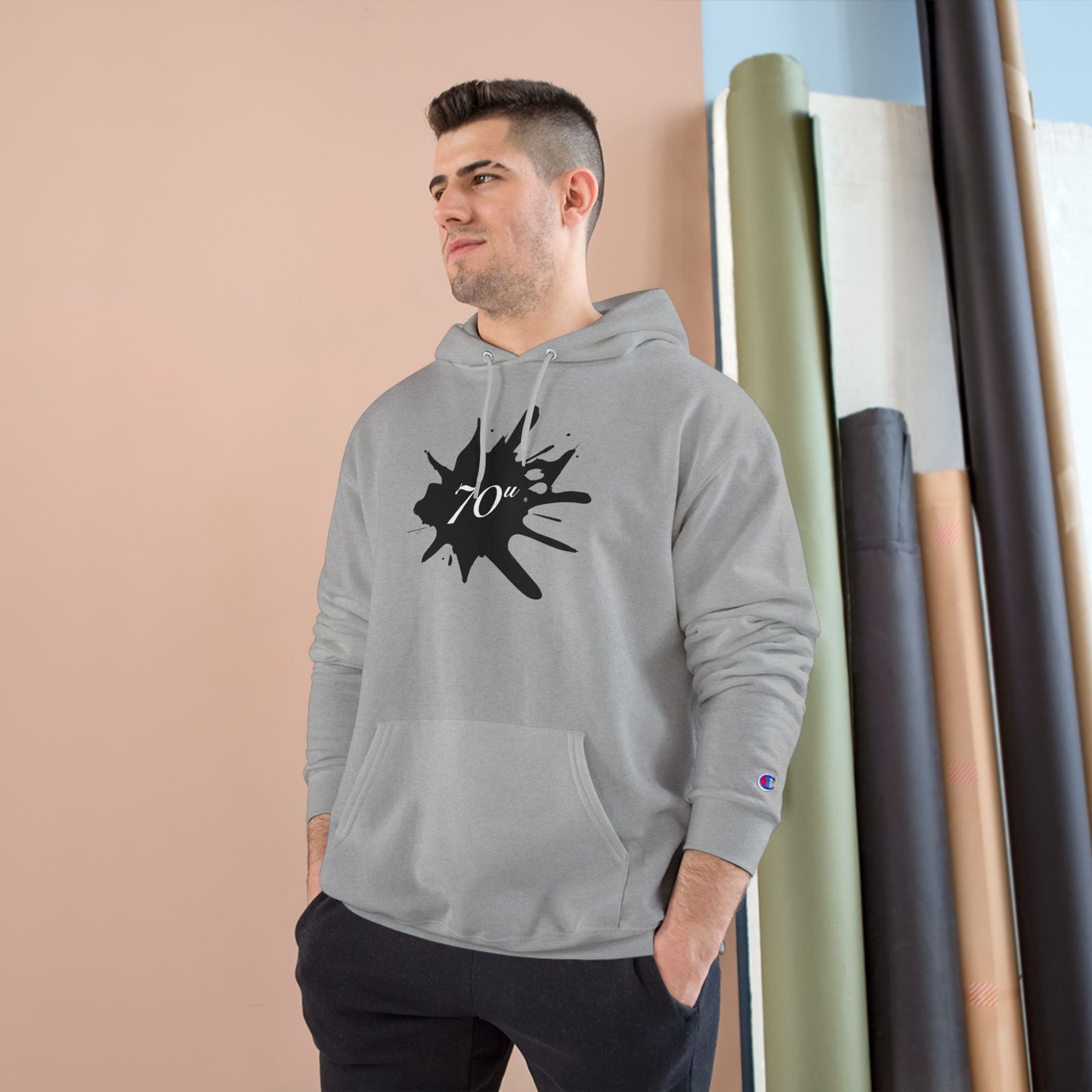 Hash Culture Champion Hoodie — Dark Heather Solventless Rosin Hoodie