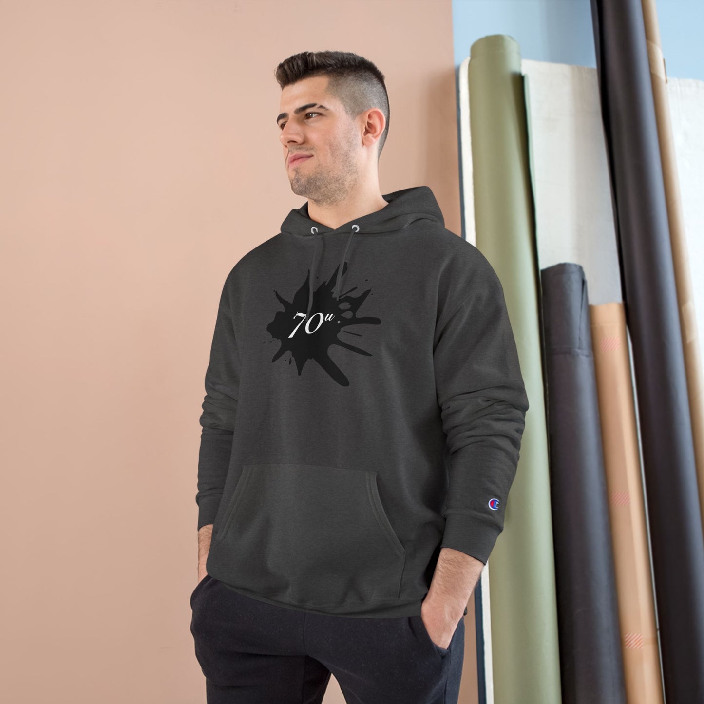 Hash Culture Champion Hoodie — Dark Heather Solventless Rosin Hoodie